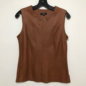 SAS Sportswear Brown Leather Tank Top